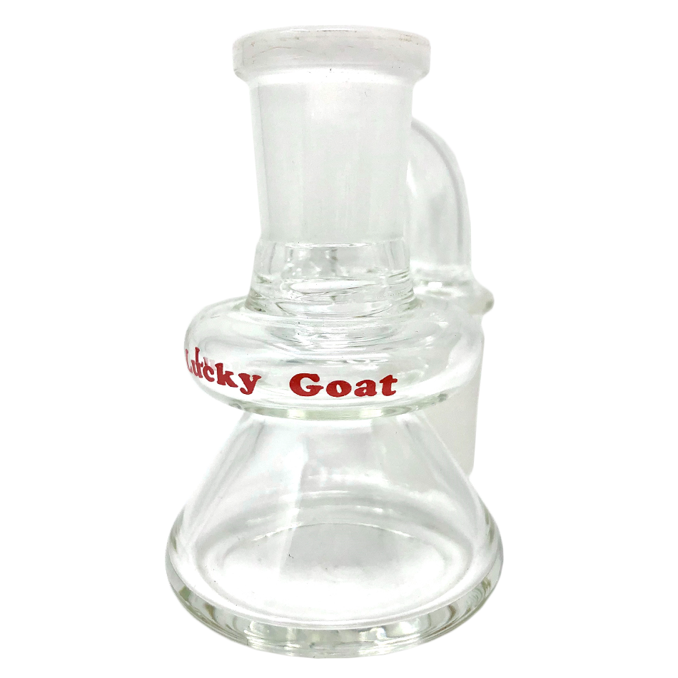 3" Lucky Goat Clear Glass Dry Ash-Catcher
