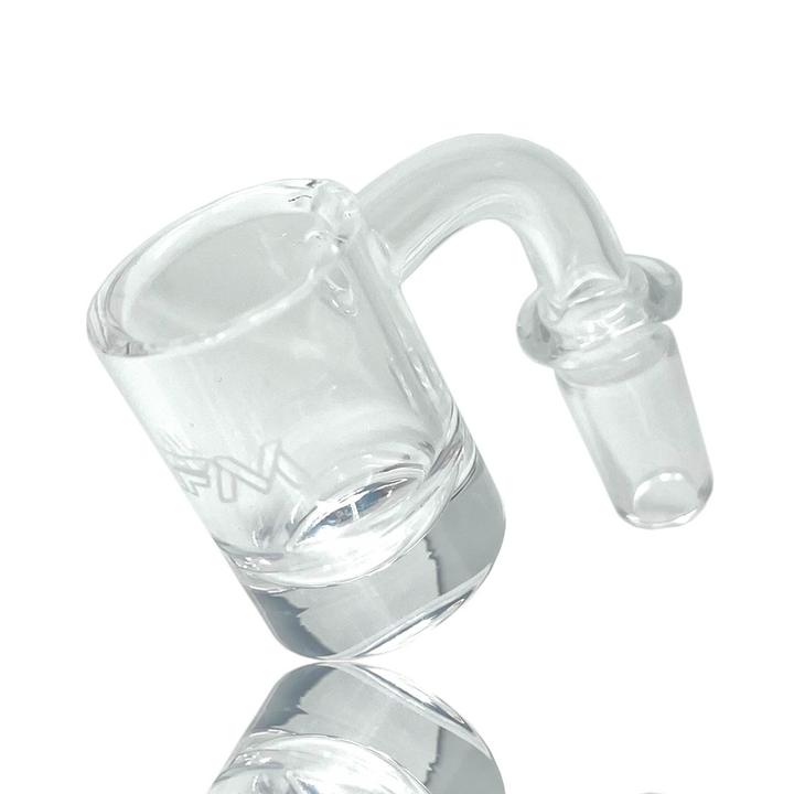 AFM Thick Bottom Round Quartz Dab Banger – 3 mm Walls, 5 mm Thick Base &amp; 25 mm Bucket Nail | AFM Smoke