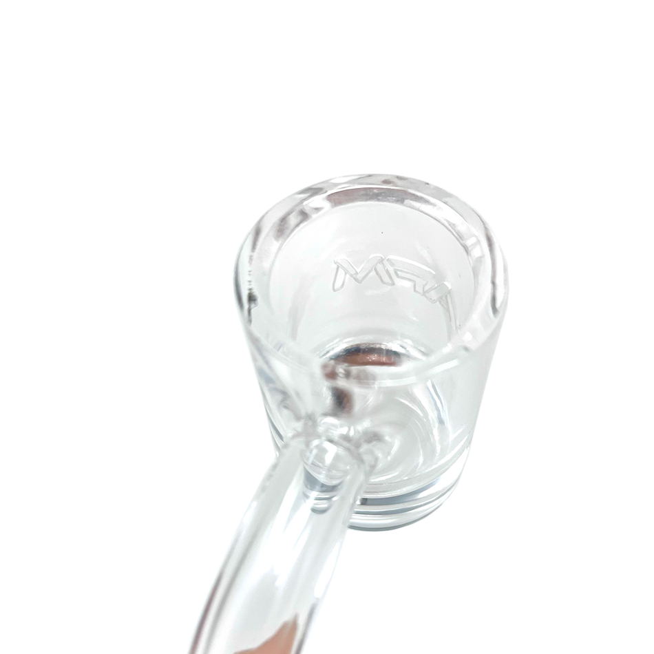 AFM Thick Bottom Round Quartz Dab Banger – 3 mm Walls, 5 mm Thick Base &amp; 25 mm Bucket Nail | AFM Smoke