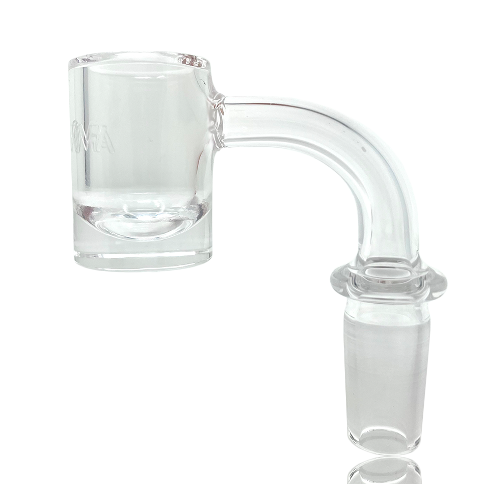 AFM Thick Bottom Round Quartz Dab Banger – 3 mm Walls, 5 mm Thick Base &amp; 25 mm Bucket Nail | AFM Smoke