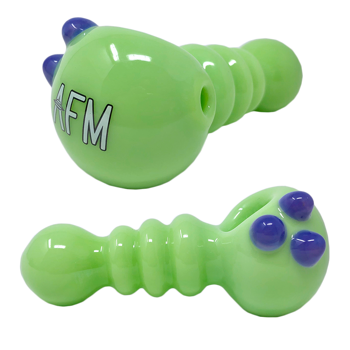 4" AFM Three Point Colored Borosilicate Glass Hand Pipe | AFM Smoke