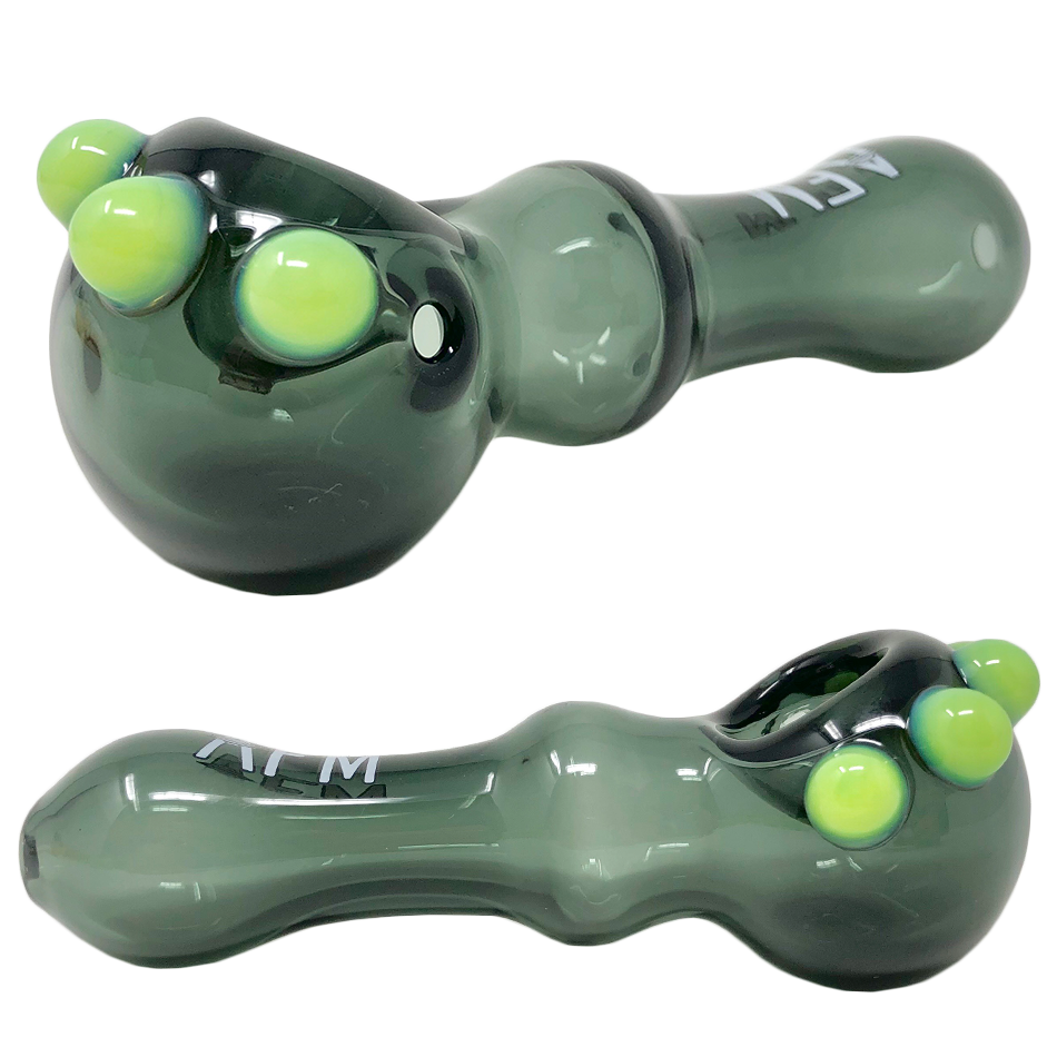 4" AFM Spikey Colored Borosilicate Glass Hand Pipe | AFM Smoke