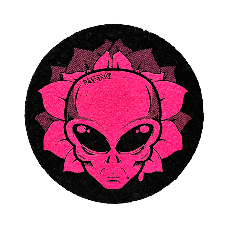 5" AFM Alien Head Circle Mood Mat | AFM Smoke