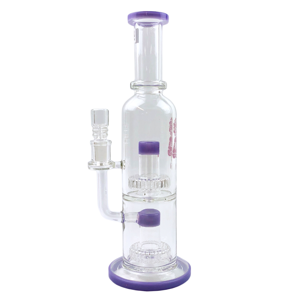 12" AFM Glass Commander Double UFO Perc Glass Rig | AFM Smoke