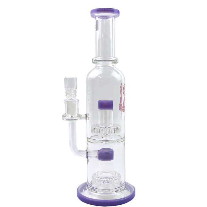 12" AFM Glass Commander Double UFO Perc Glass Rig | AFM Smoke