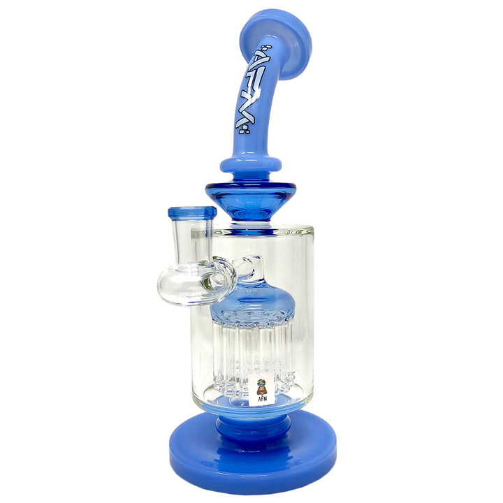 9" AFM Flex Double Color Arm Glass Dab Rig | AFM Smoke