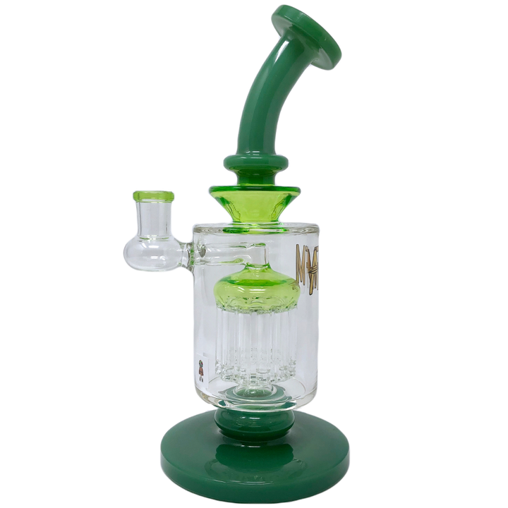 9" AFM Flex Double Color Arm Glass Dab Rig | AFM Smoke