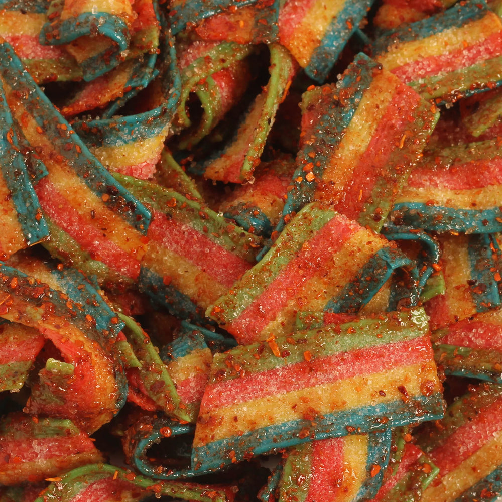 Chilli Bomba Rainbow Belts Chili Chamoy Candy 4oz Bag | AFM Smoke