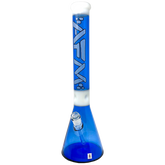 18" Pulsar Color Glass Beaker Bong - Ink Blue