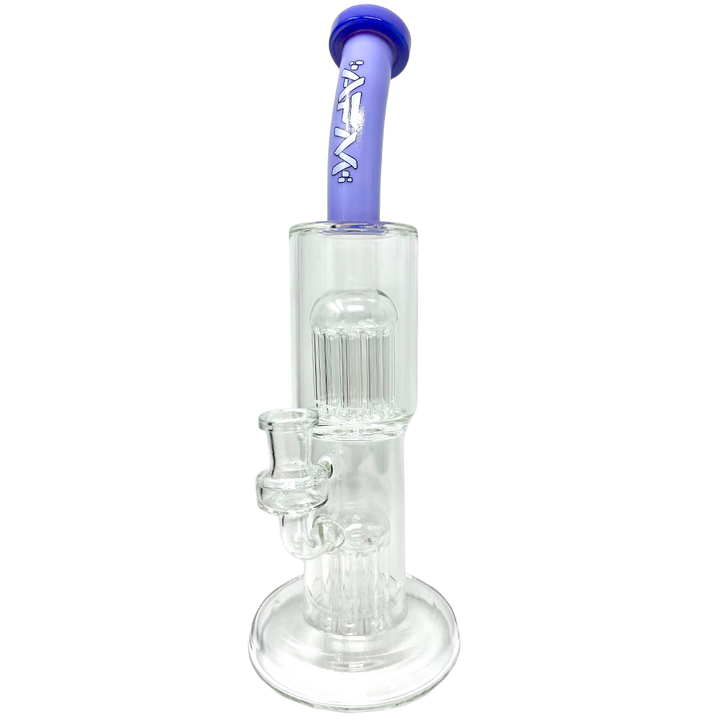 12" AFM Glass Double Cosmos Clear Glass Dab Rig | AFM Smoke