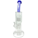 12" AFM Glass Double Cosmos Clear Glass Dab Rig