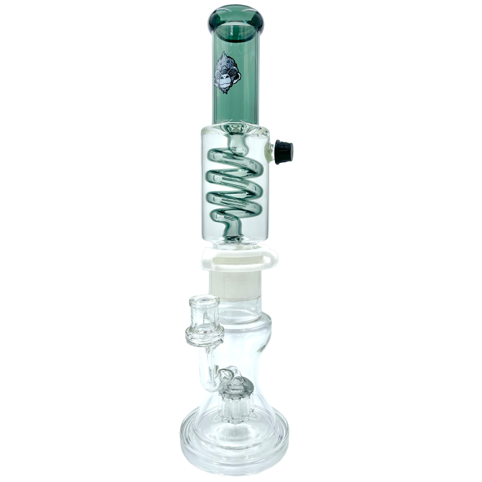 14" AFM Glass Tree Perc Glass Freezable Coil Beaker Bong | AFM Smoke