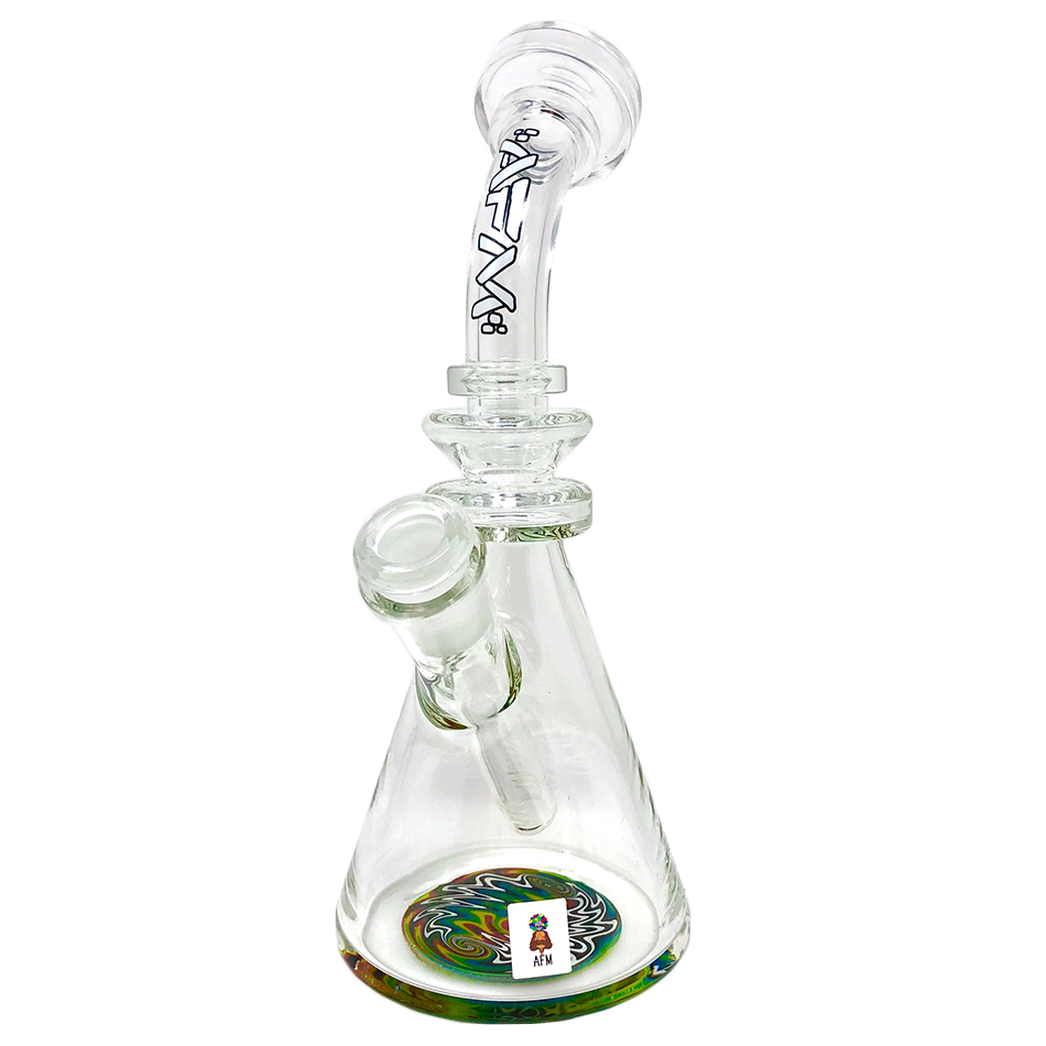 9" Rastafari Clear Glass Beaker Bong